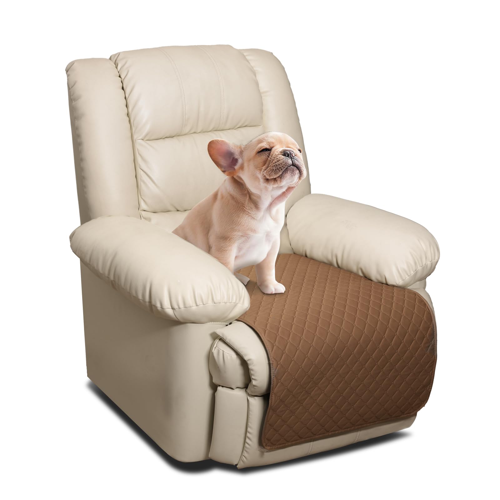 luckyjoyreal Waterproof Recliner Chair Covers - Non-Slip Sofa Cover for Reclining Couch Slipcovers Seat Cushion Machine Washable Couch Cover for Dogs