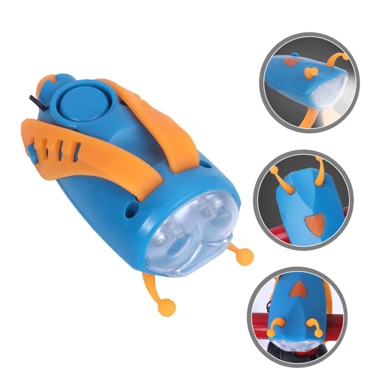 NAMOARLY Bicycle Light Front Little Bee Car Light Rechargeable Kids Electric Bike Accessory