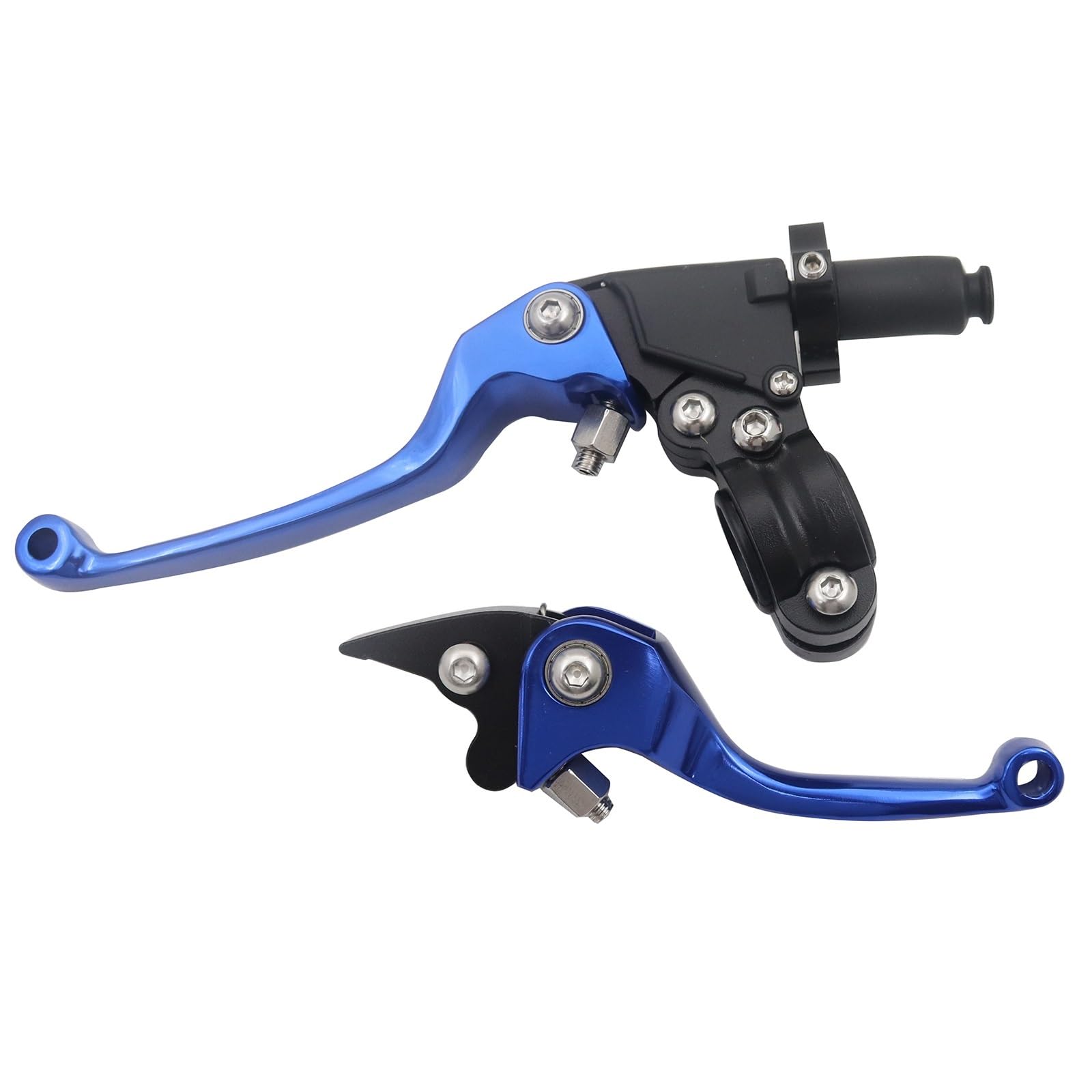 Byskjz Blue Motorcycle Brake Clutch For Kawasaki For Xr50 For Pit Motorcycle Cnc Clutch Asv Folding Brake Clutch Lever Set Dirt Bike Atv Quad Motocross(Blue)