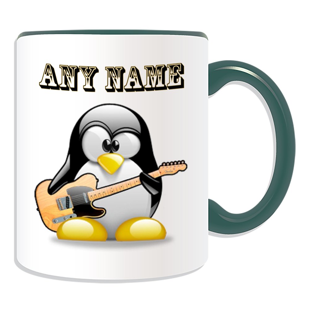 Personalised Gift - Chef with Mixer Mug (Penguin in Costume Design Theme, Colour Options) - Any Name/Message on Your Unique - High Hat