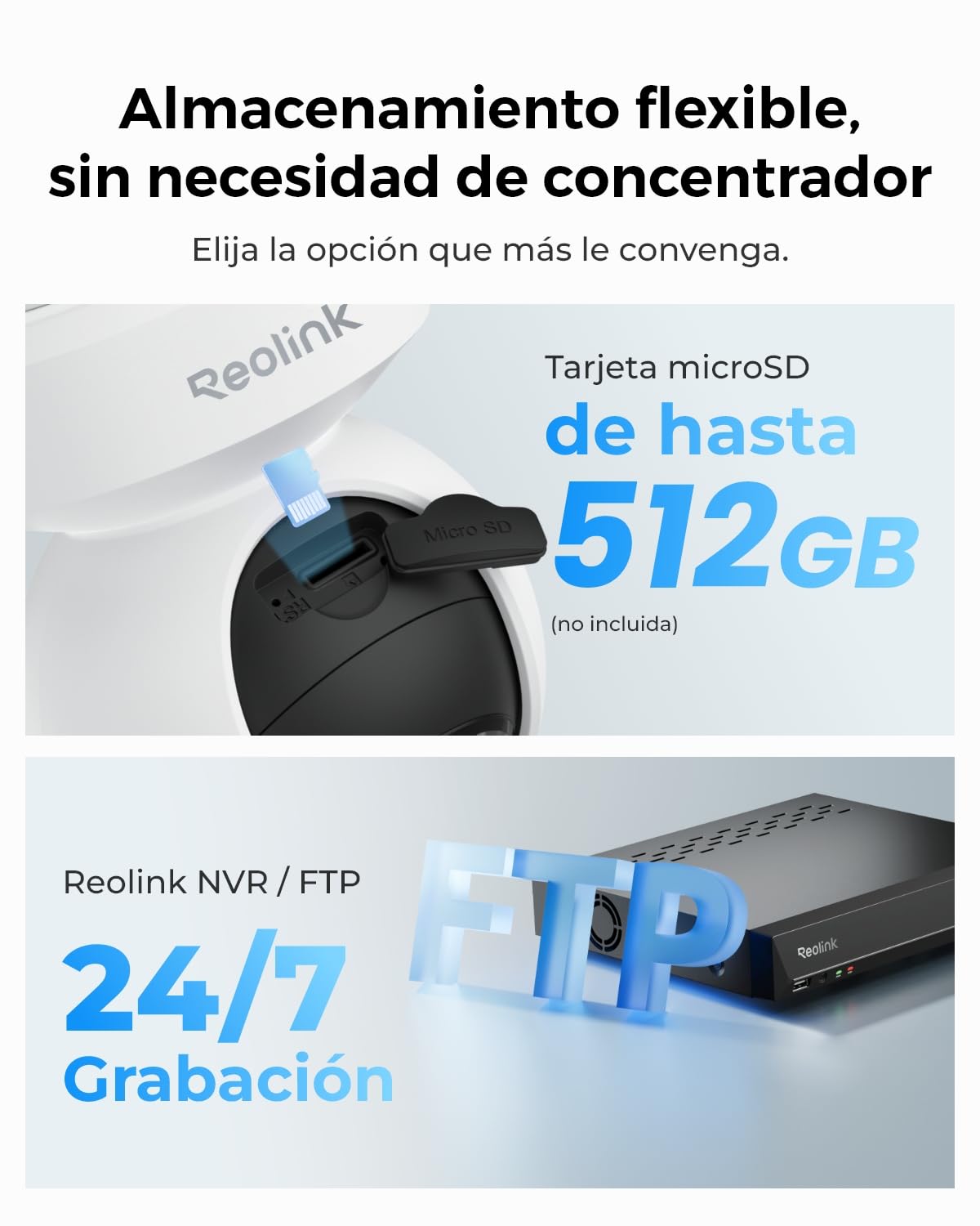 Reolink Cámara de Seguridad 4K PoE IP Exterior con visión Nocturna a Color, Pan 355° e Inc 50°, Autoseguimiento, Detección Inteligente, Audio bidireccional, Grabación 24/7, E1 Outdoor SE PoE | Visión Nocturna a Color, Pan 355° e Inc 50°, Autoseguimiento,