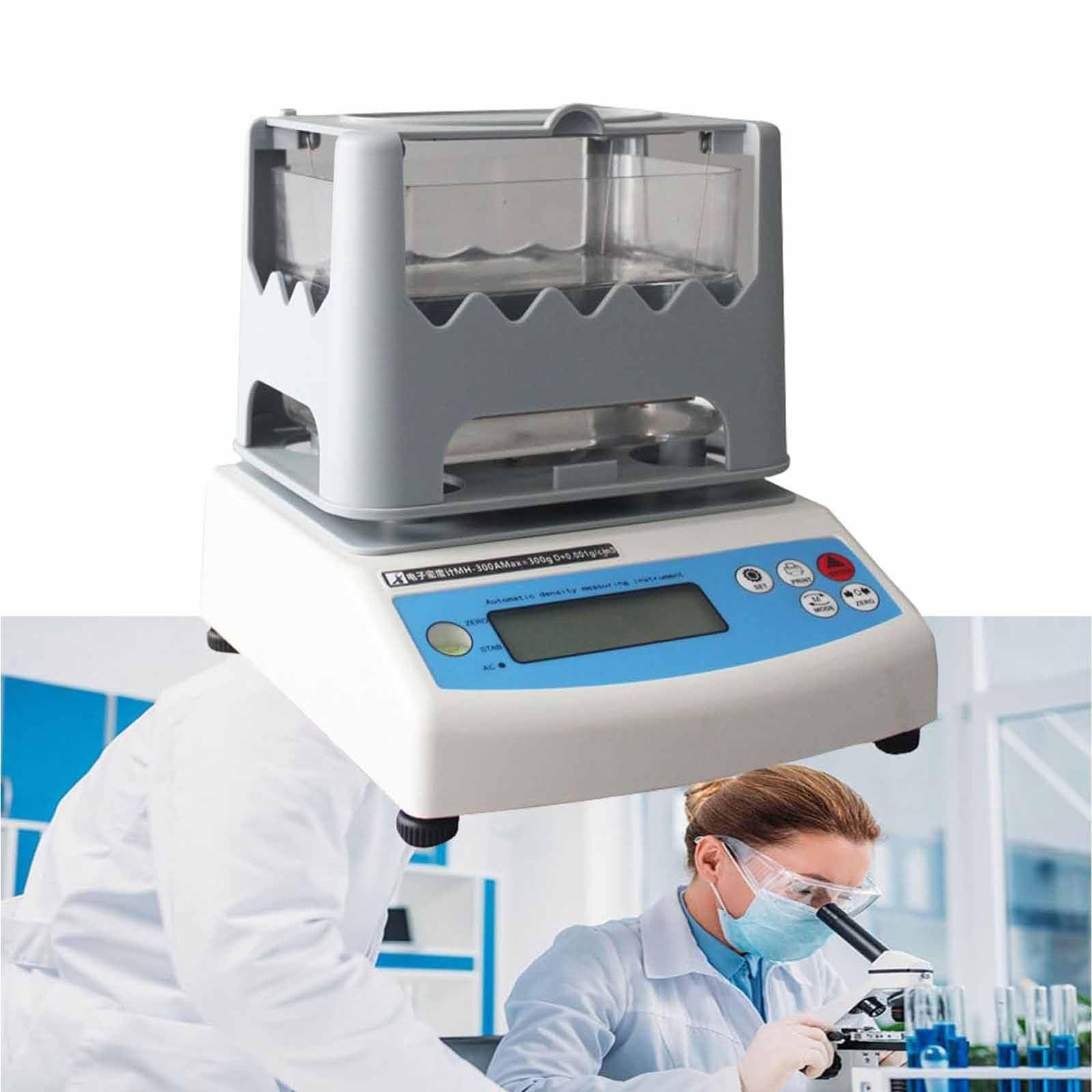 Precyzyjny cyfrowy elektroniczny tester czystości, miernik gęstości do materiałów stałych, przemysłowy sprzęt laboratoryjny, dokładny pomiar, MH300A