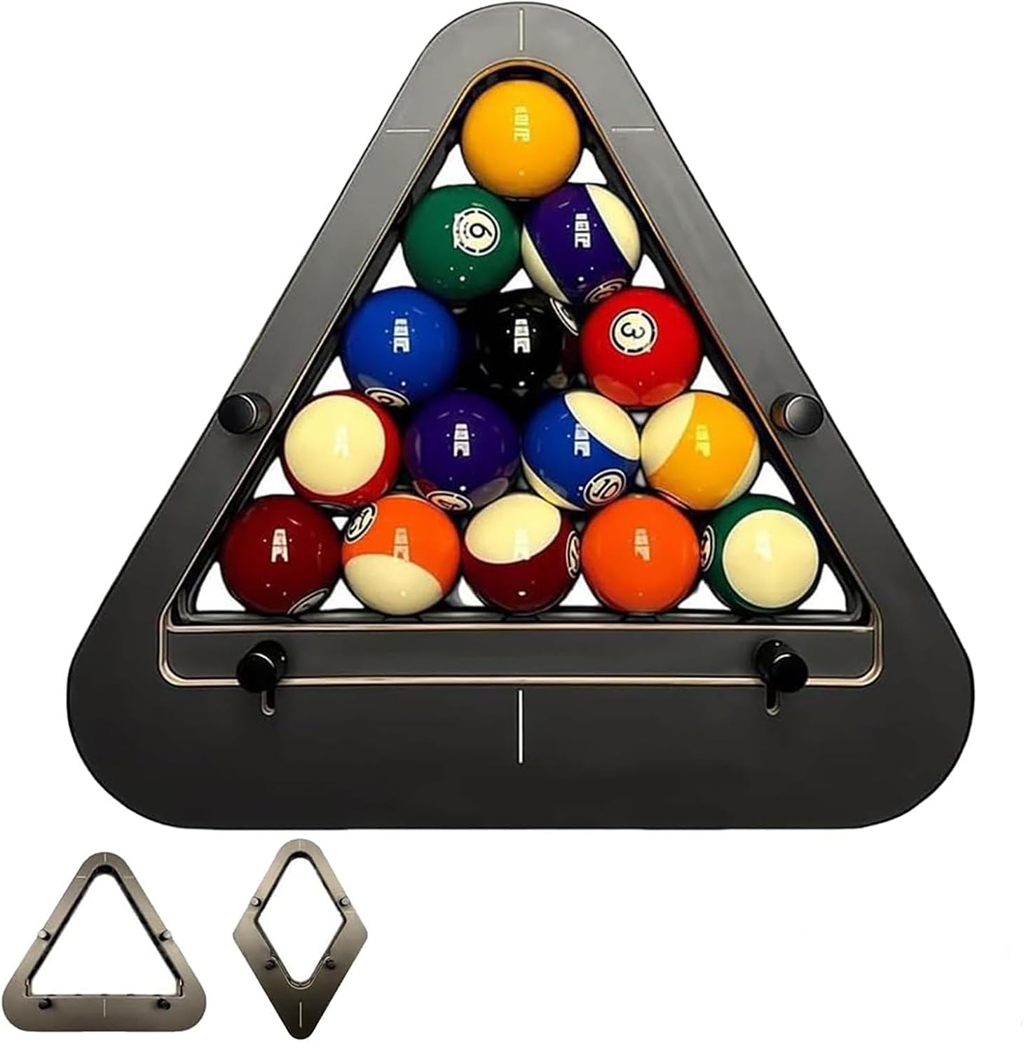 Precis Pool Triangle Rack per 8 Ball 9 Ball GS.Sistema di Blocco Regolabile Eres Allineamento a Gap per Il Seno Costante.