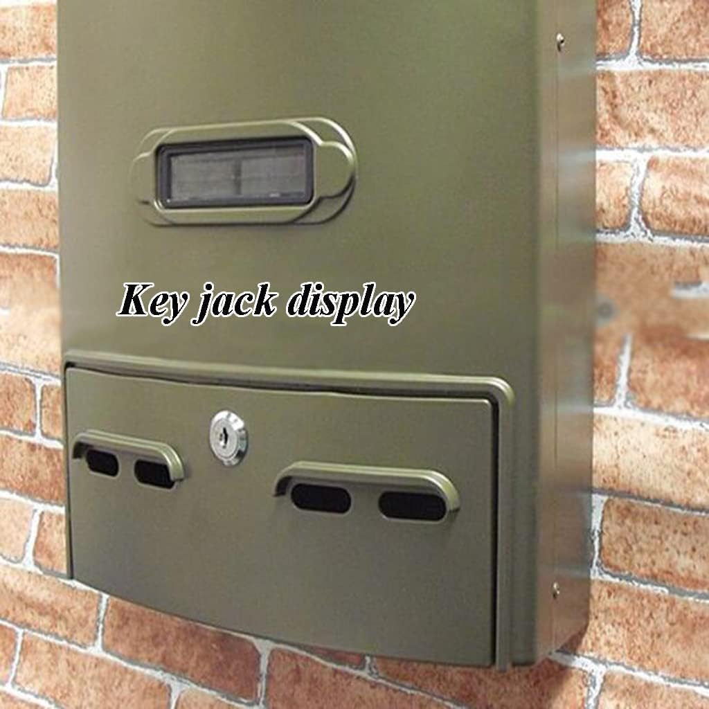 Exquisite Mailbox Large Capacity Post Box Combination Lock Mailboxes Retro Home Drop Box Wall Mount Mailbox can Be Used Indoor and Outdoor Safer