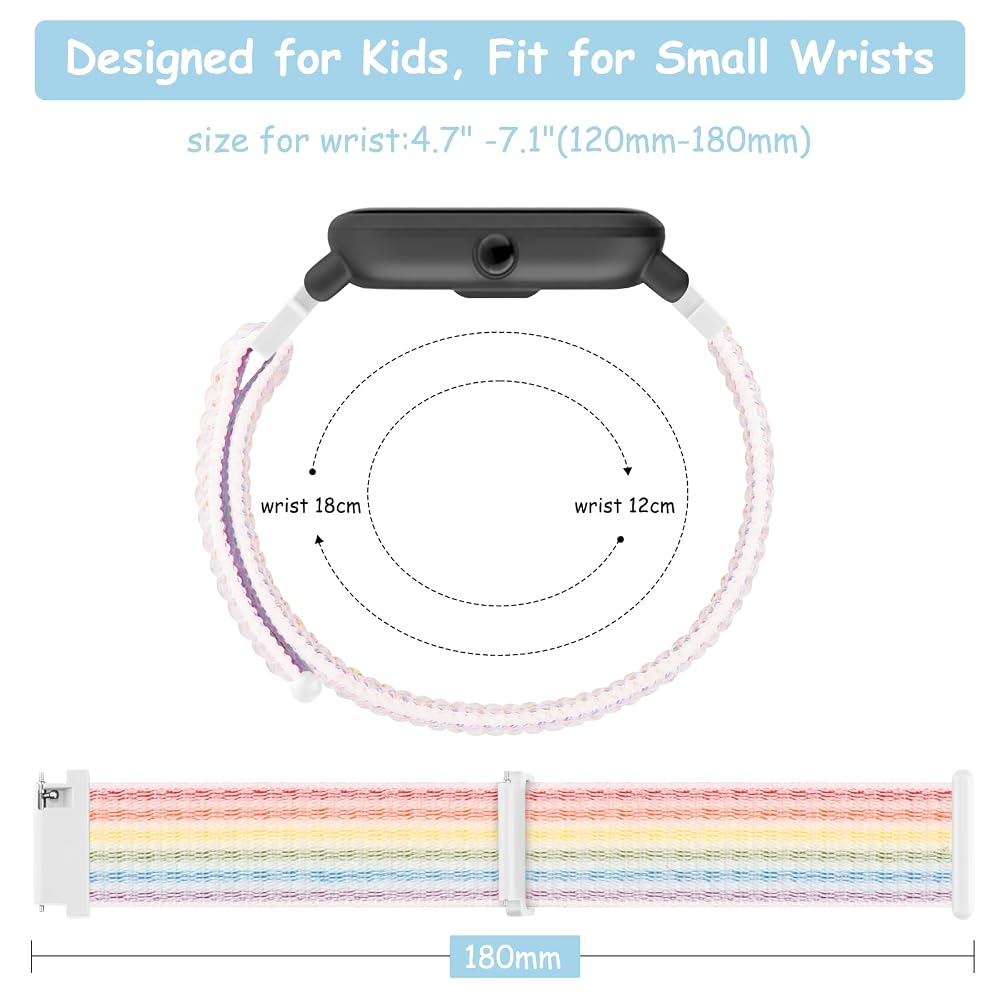 Bracelet Nylon Enfant Xplora X6 - Réglable Velcro - Multicolor - Pour X6 Play Et X6 Pro - 120-180mm
