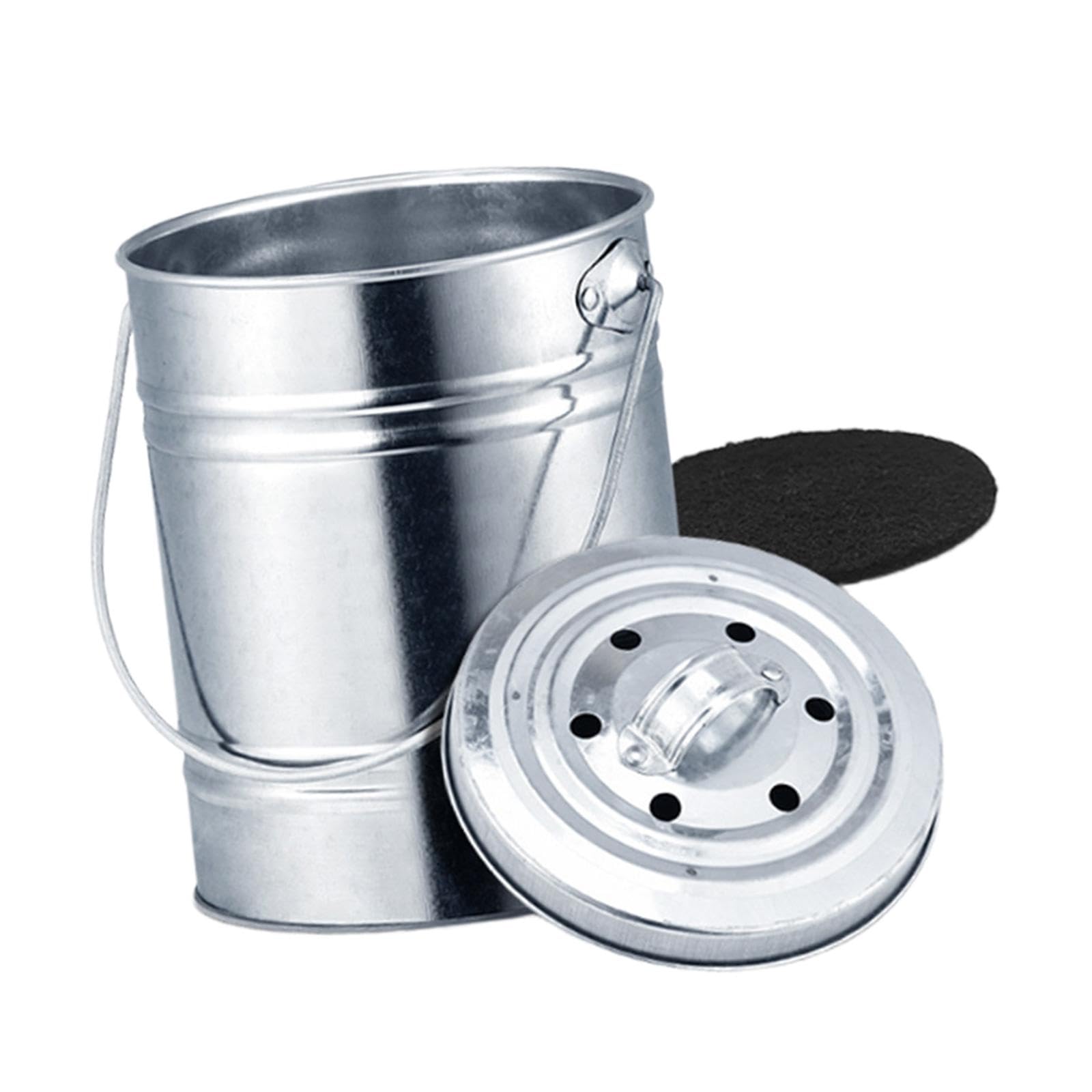 Compost Bin with Lid No Smell Filter Garden Courtyard Compost Box for Garden |Home & Garden | Yard, Garden & Outdoor Living | Gardening Supplies | Composting & Yard Waste | Garden Compost Bins-image-0