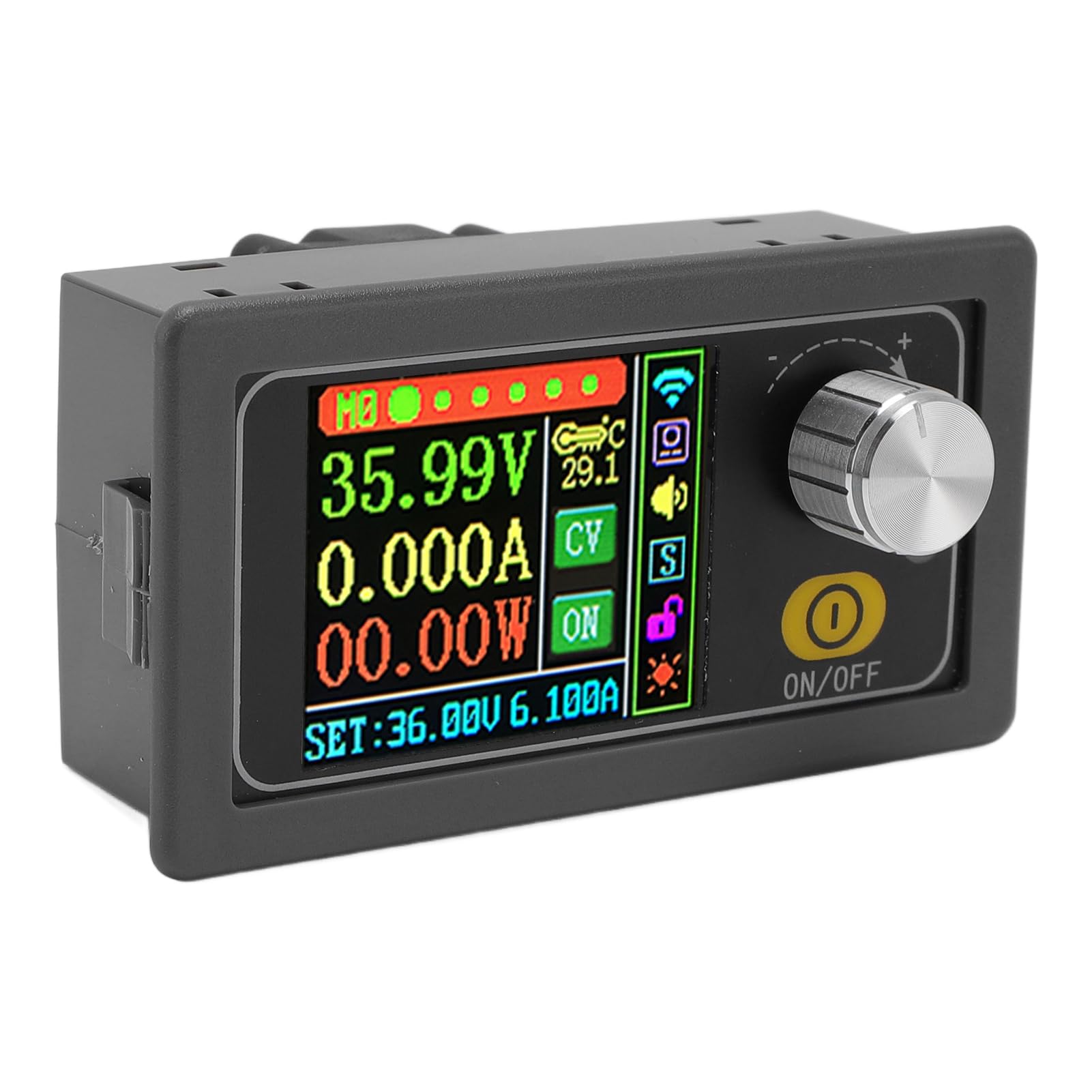 Jeffergarden Alimentatore CC Regolato Regolabile da 0 A 36 V, 12 A, 216 W con Display Digitale per Esperimenti di Laboratorio e Progetti elettronici.