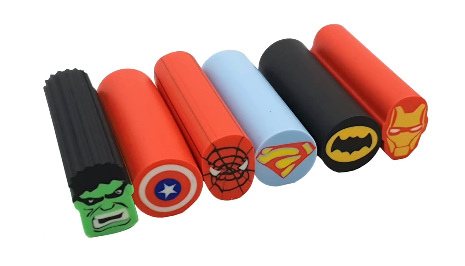 Crackles cartoon Long Erasers for boys and Girls in School and Birthday Return Gifts Pack o 3