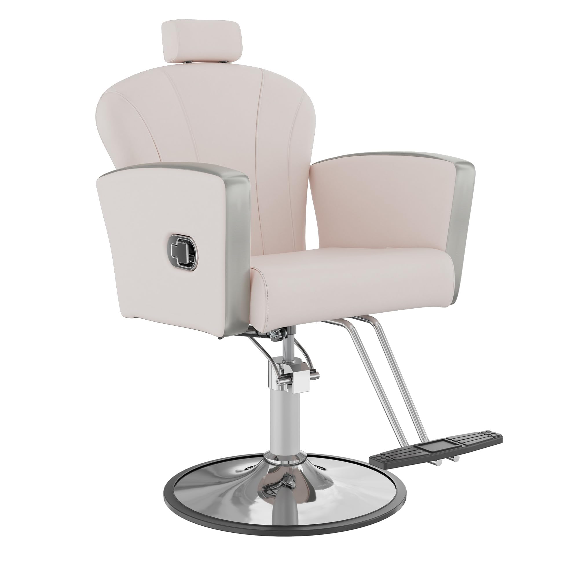 KIGOTY Salon Chair for Hair Stylist, Reclining Salon Chair with Hydraulic Pump,360 Degree…