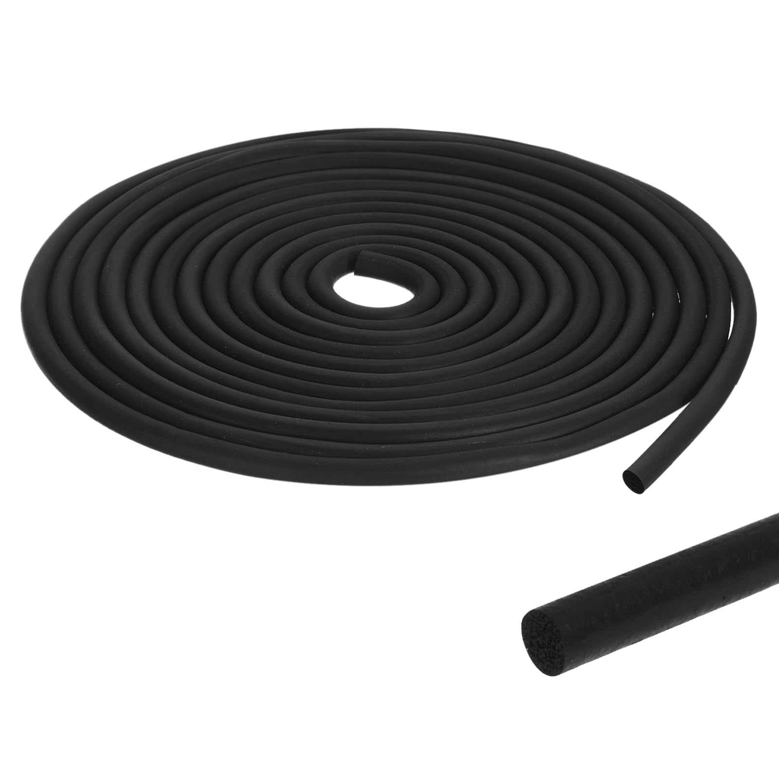 PATIKIL 30Ft Black Foam Backer Rod, 8mm(5/16") Diameter EPDM Rubber Weather Seal Strip Concrete Expansion Joint Filler for Sealing Gaps Joints Crack Filling DIY Gasket
