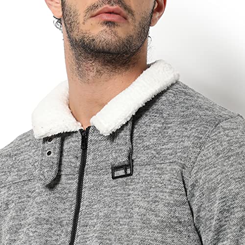 Image of Campus Sutra Men Polyester Standard Length Jacket