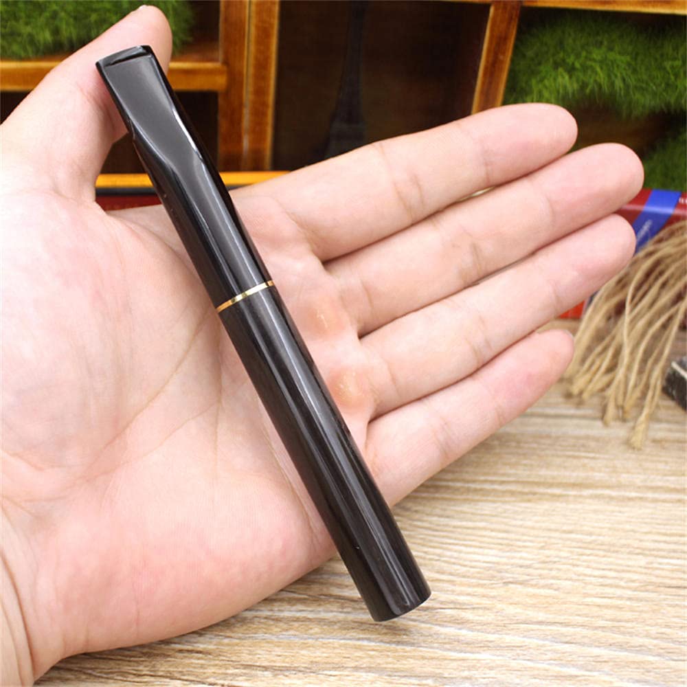Bocchino a corno lungo, filtro di ricambio da 9 mm integrato, Bocchino da uomo personalizzato per sigarette di dimensioni normali