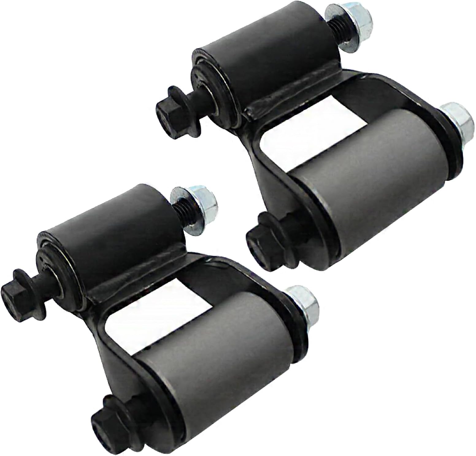 BST BSSP Pair Set Rear Leaf Spring Shackle Kit Rearward LR RR Compatible with 1984–1990 Jeep Wagoneer, for 1984–2001 Jeep Cherokee, Replace # 722-024 722024