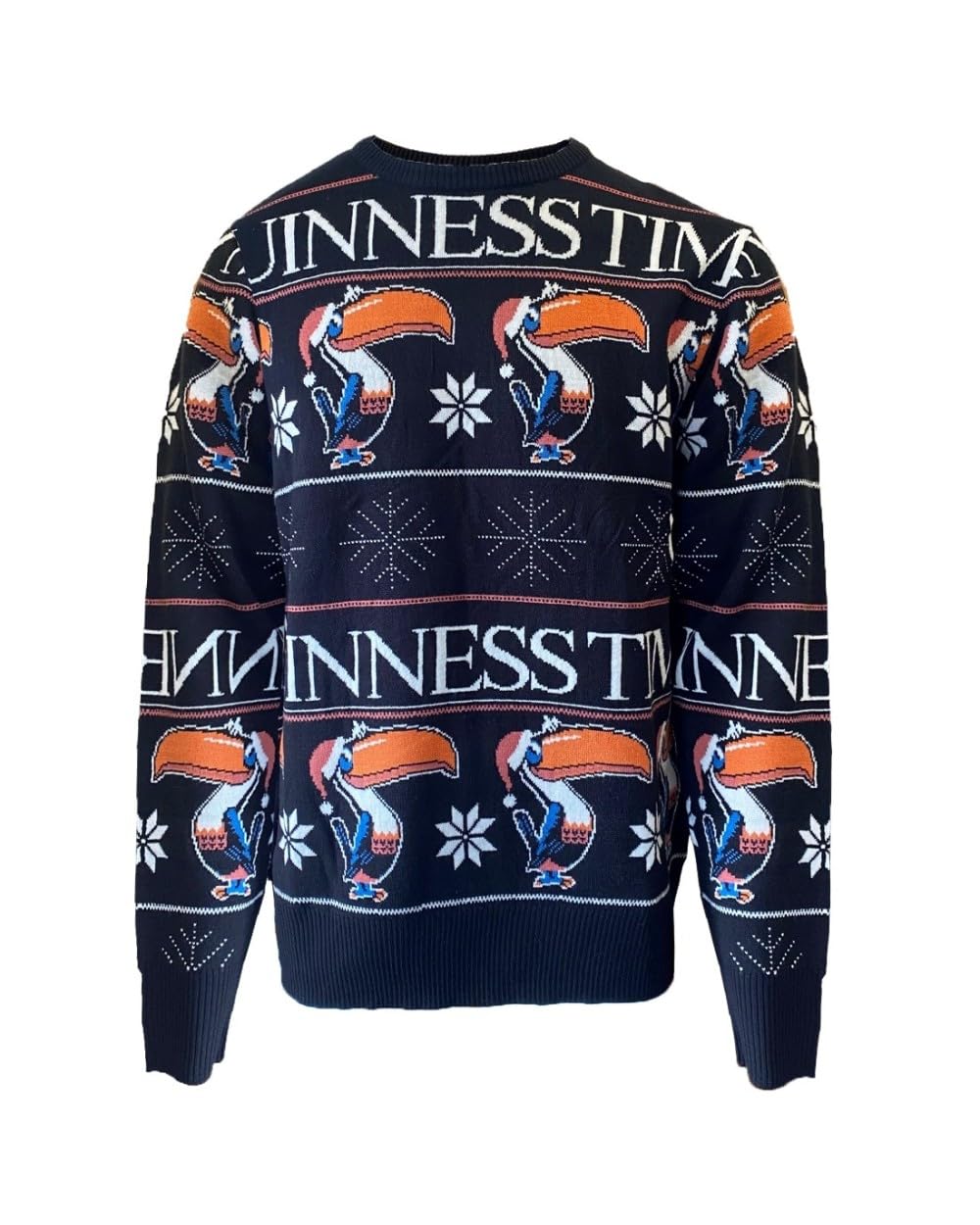 Guinness Festive Toucan Knit Jumper, Black, Size XS