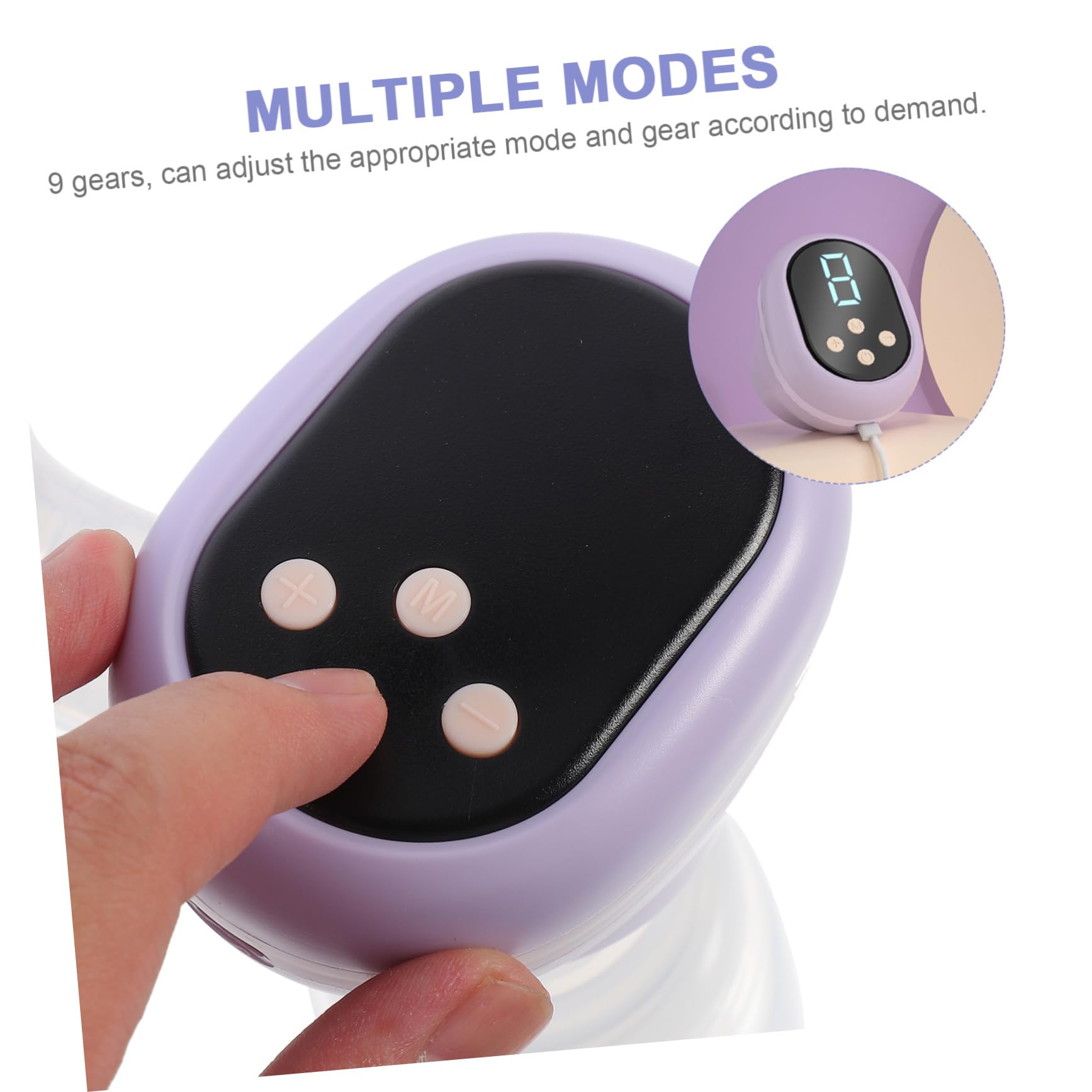 ifundom Tiralatte Elettrico Portatile 9 Velocità e Angolo 106° Regolabile, 1200mah Ricaricabile Serbatoio da 180ml