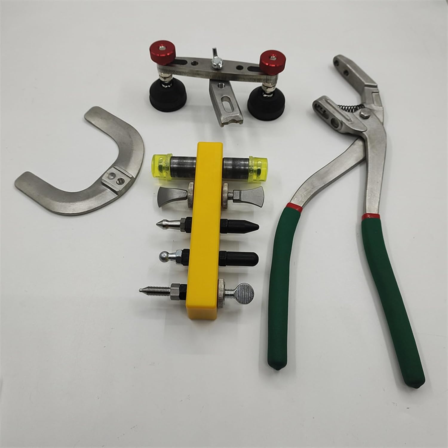 Car Dents Puller Kits For Bodywork Restoration Without Tire Removal Stainless Steel Antislip Grip Auto Repair Accessory Flat Hole Car Dent Puller