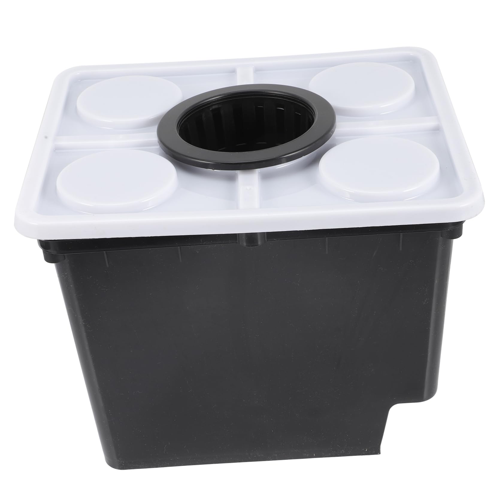 Kisangel Soilless Dutch Bucket for Hydroponic Growing Plastic Planting Baskets for Greenhouses Vegetable Fruit Plant Growth Basket Garden Supplies