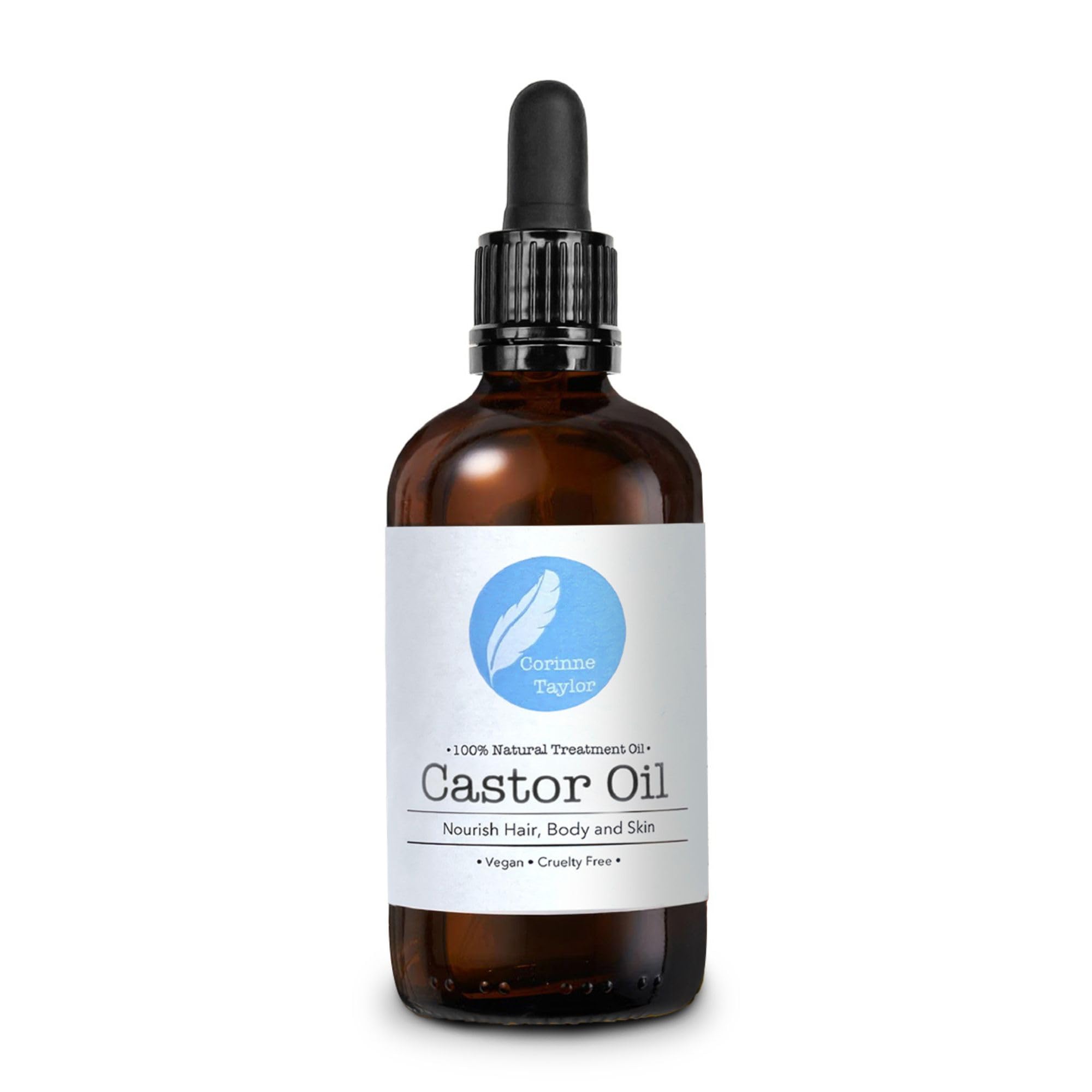 Corinne Taylor | Castor Oil | Nourishing & Conditioning Treatment | Dry Damaged Hair | Moisturises Skin | Vegan & Organic | 100ml