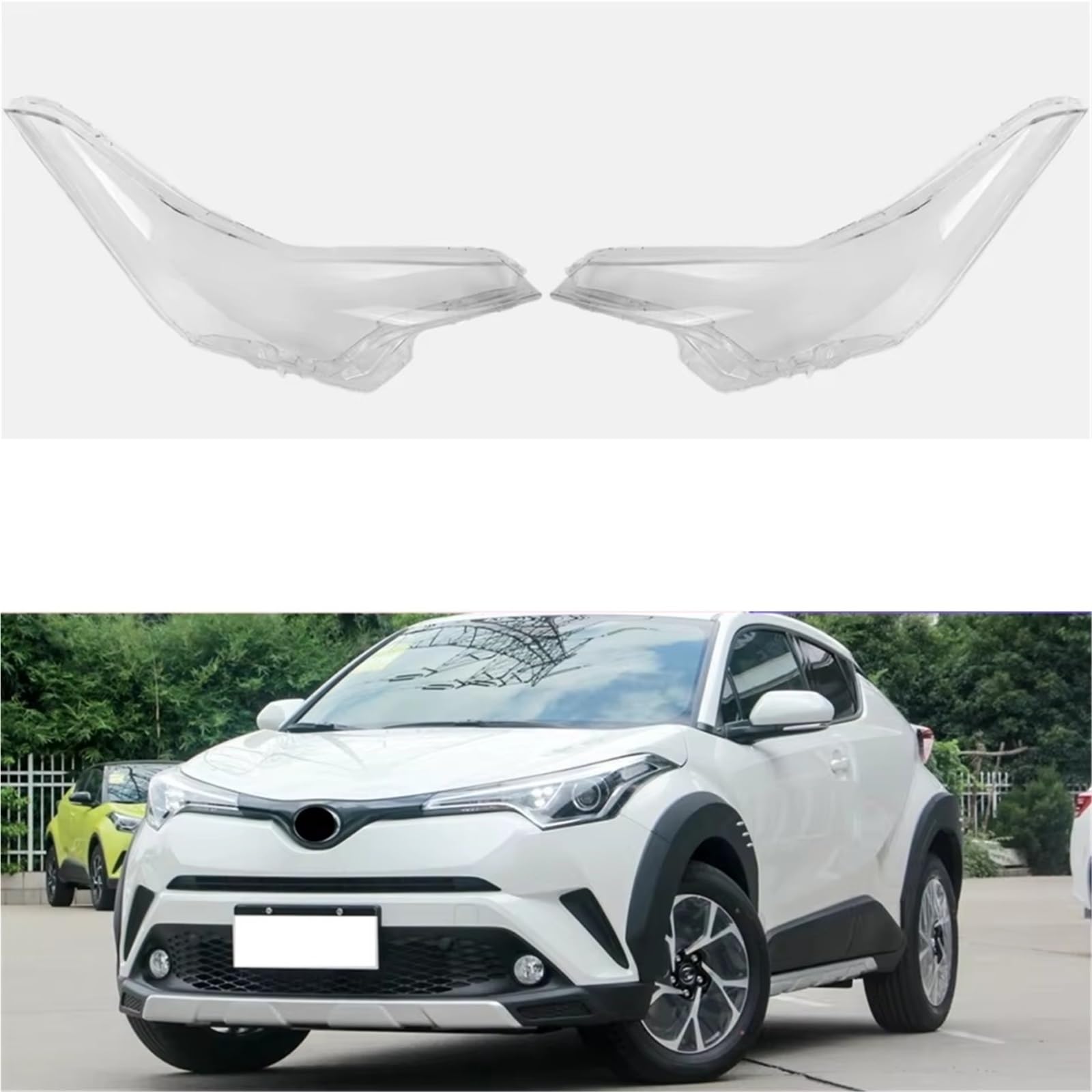 Boîtier Phare Étanche Couvercle De Lentille Phare Avant Voiture Accessoires Véhicule Pour C-HR CHR 2018 – 2020 Coque