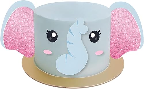 Miniatura 4 de Adorna tu pastel con nuestro lindo adorno de elefante para tartas de elefante, decoración de pastel de cumpleaños