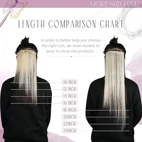 Miniatura 4 de Moresoo Extensiones de cabello humano con cinta adhesiva, color negro a rojo vino, extensiones de cabello humano real color burdeos, extensiones de