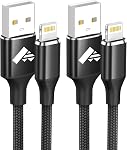 iPhone Charger [Apple MFi Certified] 6FT USB Charger Cable Fast Charging USB to Lightning Cable Braided Cord Compatible with iPhone 14 13 12 11 Pro Max XR XS X 8 7 6 Plus SE, iPad