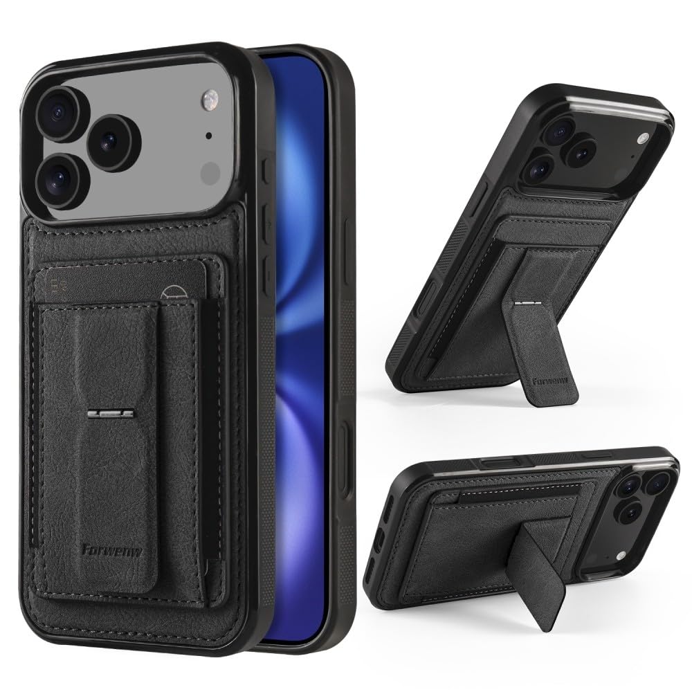 Étui rigide iPhone 13 mini en cuir noir chic pour actifs urbains - 6