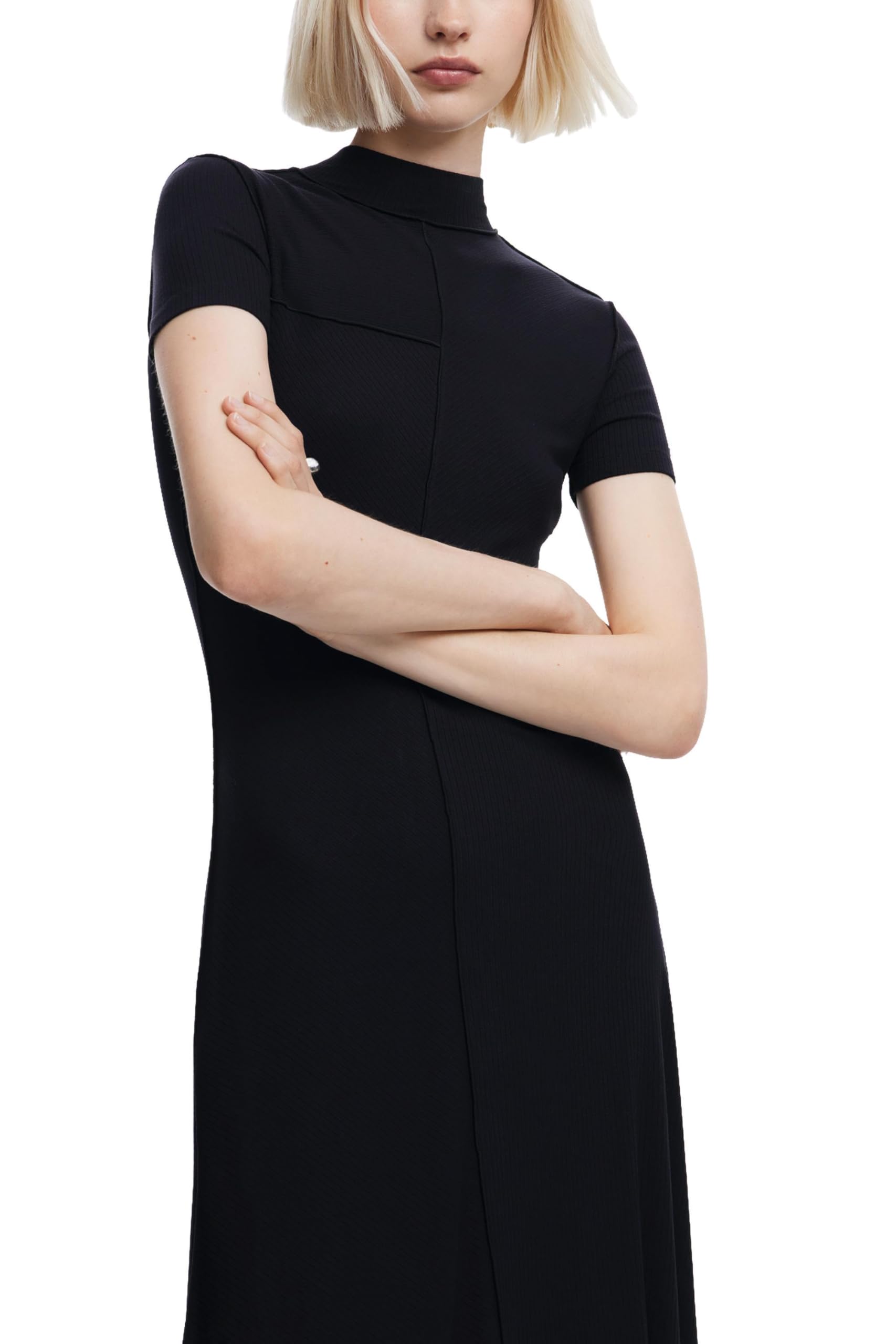 Desigual Damen Woman Knit Dress Short Sleeve Dress