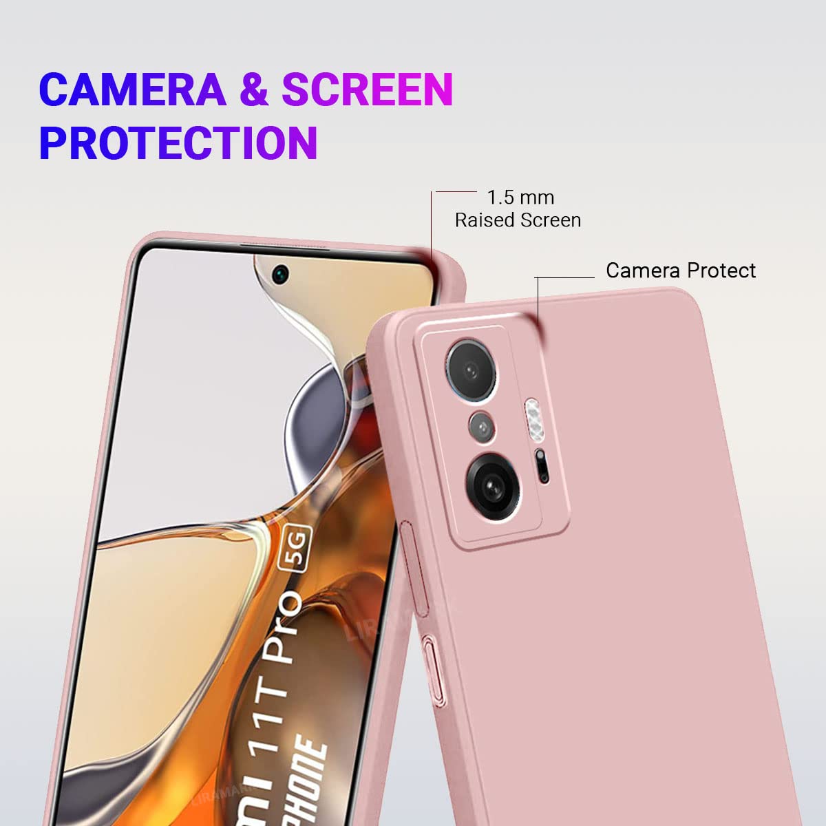 Xiaomi Mi 11T 5G Case - Silicone Pink -3