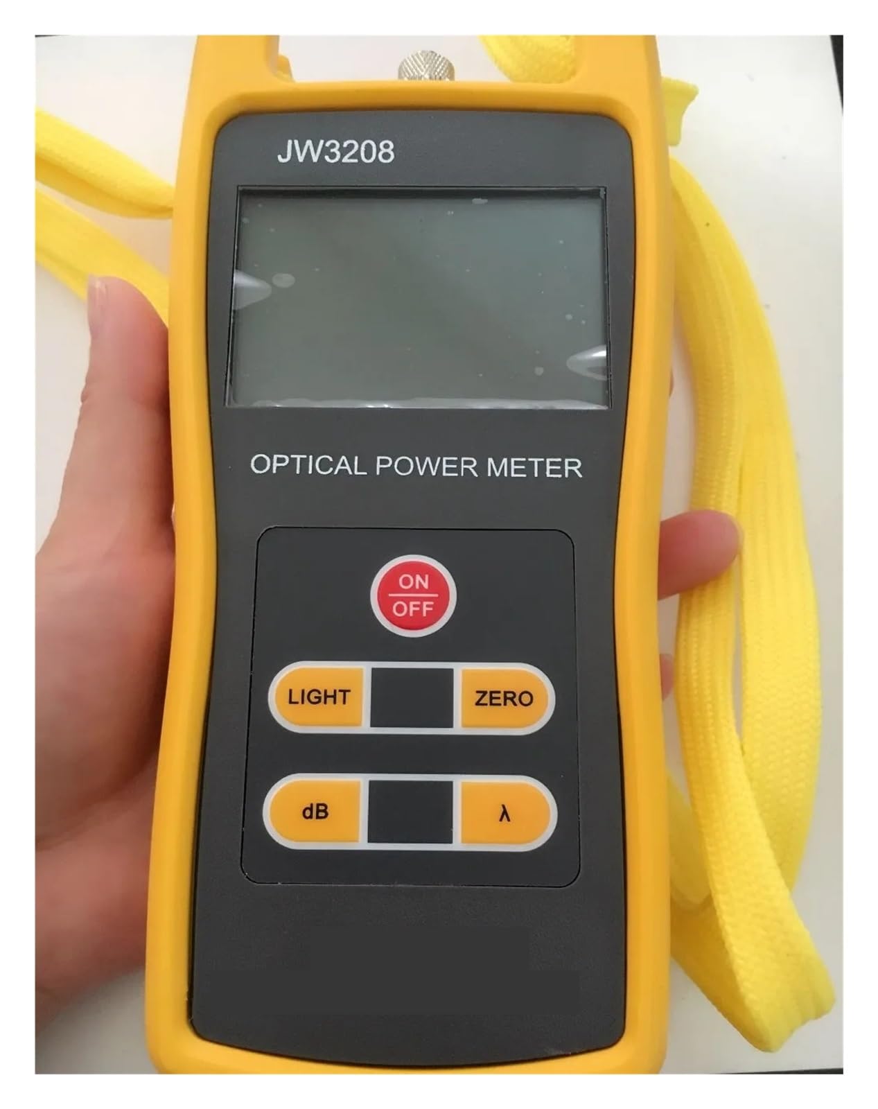 Fiber Tester, JW3109 Optical Light Source Power Meter -50~+26dBm JW3208C Tester Device Fiber Network Optical Light Source Power Meter(JW3208C)