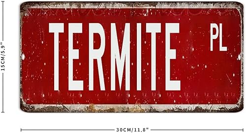 Miniatura 2 de Letreros de metal personalizados para decoración de pared de termitas, letreros de garaje para cocina, porche, dormitorio, nombre de mascota, póster