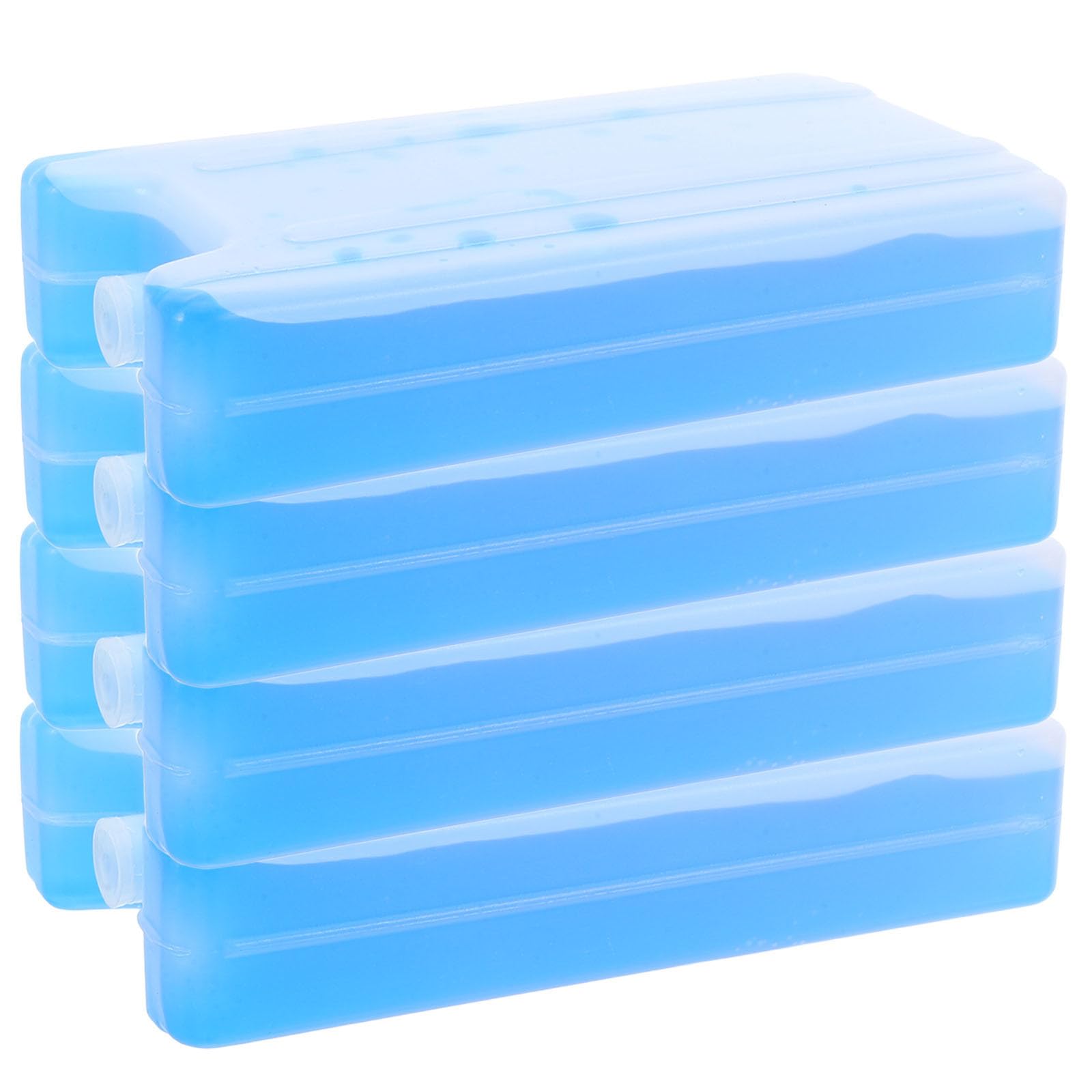 BESPORTBLE 4 Stück Kühlakkus für Lunchbox 400ml Blau aus Kunststoff und Hochdichtem Harz Kühlpacks für Lebensmittel Beim Sommerfest Camping und Outdoor Picknick