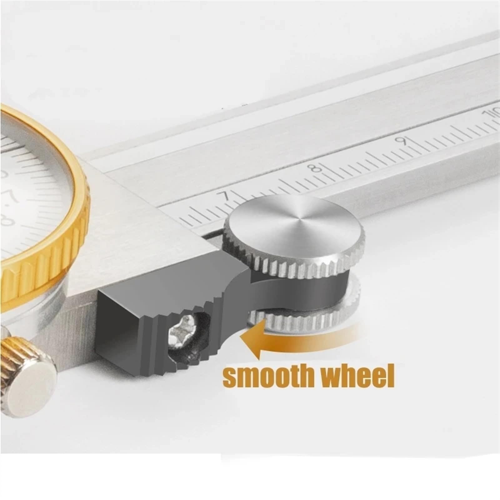 Calibradores De Esfera Metálica A Prueba De Golpes De Alta Resolución De 0,01mm/0,02mm, Calibrador Vernier De Diámetro De Profundidad De Acero Inoxidable (Size : 150mm 0.02mm)