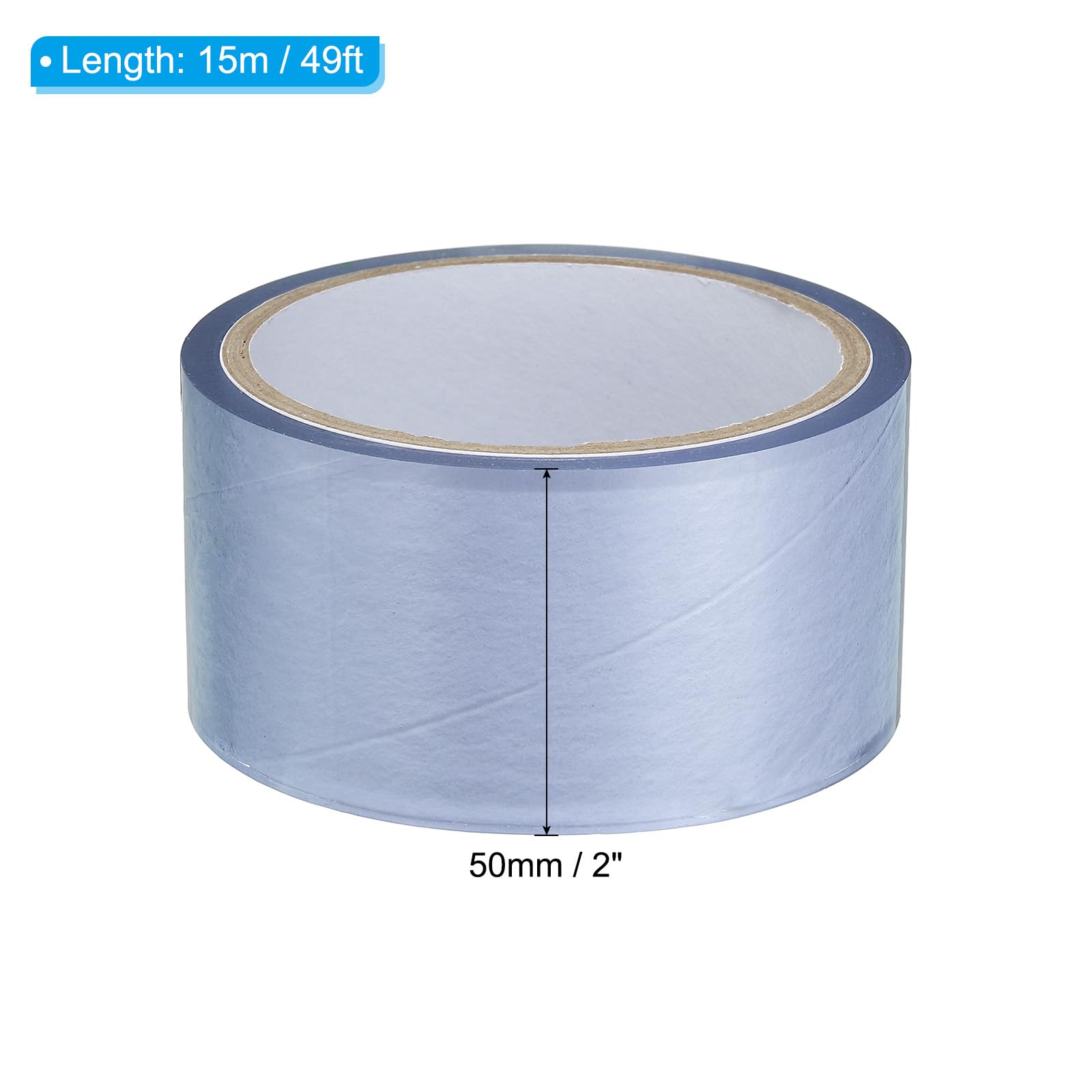 PATIKIL Non Stick Static Tapes 2 in x 50 Ft, 3 Roll Duct Tape for Organizing Transparent, 2"x50' - Image 2