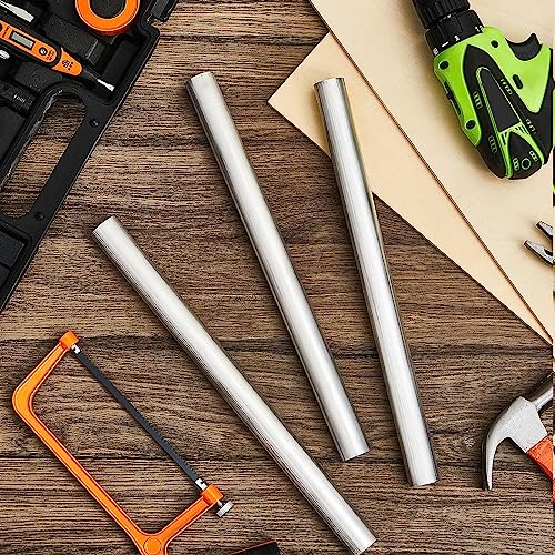 Therwen THERWEN-ALUMINUM-0990 4 Pcs Aluminum Bar 1 Diameter, 13'' Length 6061 Aluminum Round Rod Metal Bar Solid Stick thumb #6