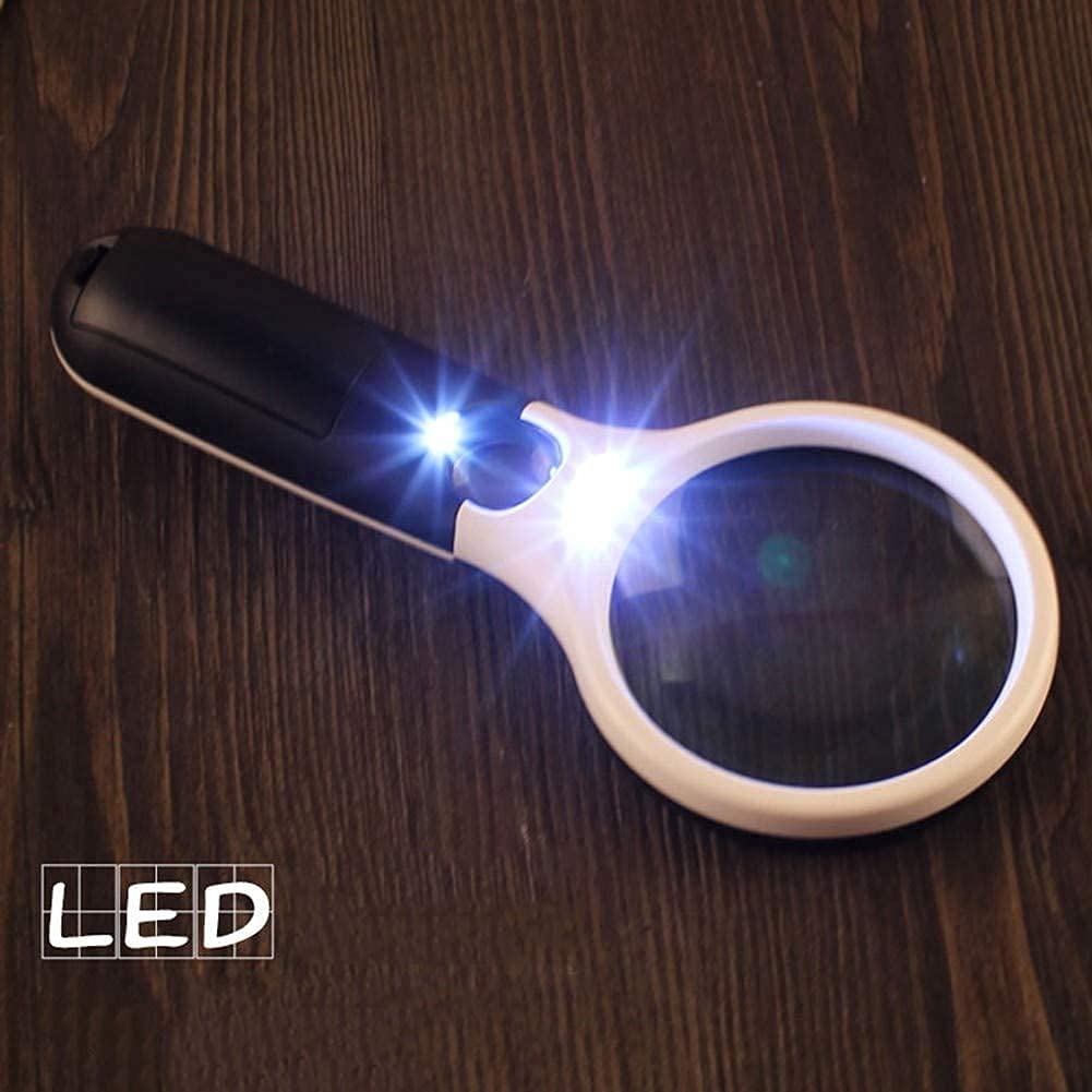 Magnifyiglasses Lenti d'Ingrandimento Readiled Magnifyiglass Portatile con Luce Magnifyiglass ad Alta Potenza con distorsione della Luce Lightimagnifyiglass per