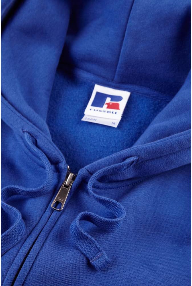 Russell Mens Authentic Full Zip Hooded Sweatshirt/Hoodie