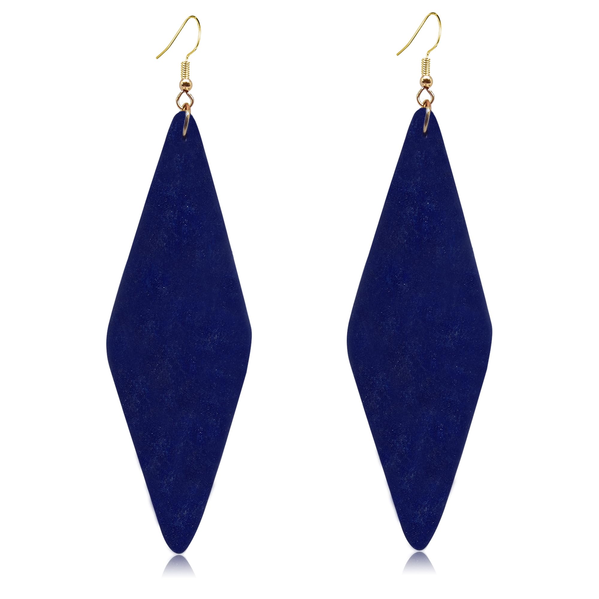 Zszkoz Wooden Earrings Bohemian Wood Earrings Lightweight Handmade African Natural Wood Dangle Earrings for Women Girls