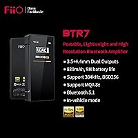 Vista 2 de FiiO BTR7 Amplificador de Auriculares Bluetooth Receptor DAC Portátil de Alta Resolución Soporta MQA/LDAC/aptX HD 384K/32Bit DSD256