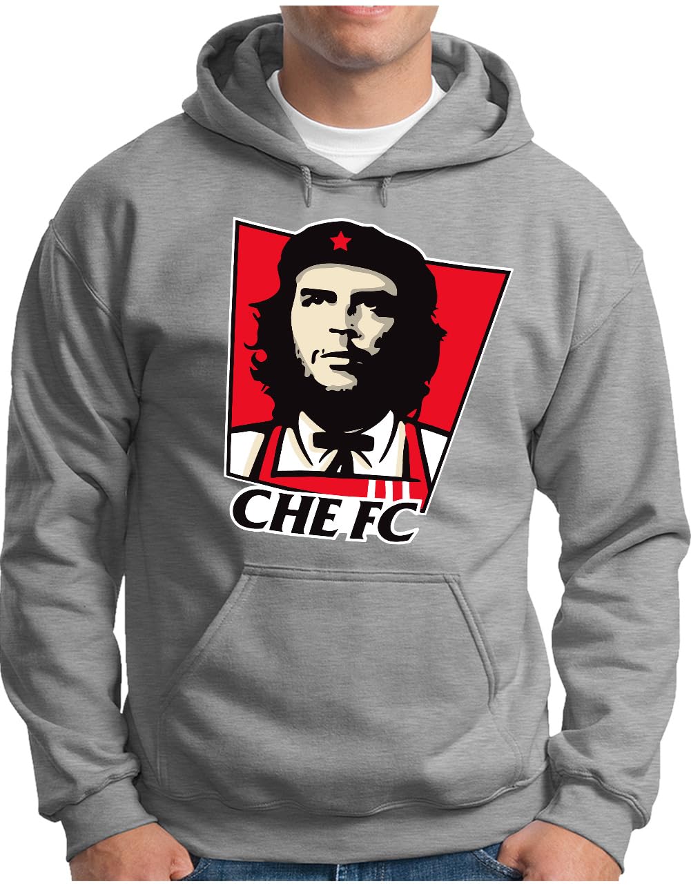 Sweat à capuche homme drôle fun parodie Fast Food taille S M L XL XXL 3XL 4XL 5XL