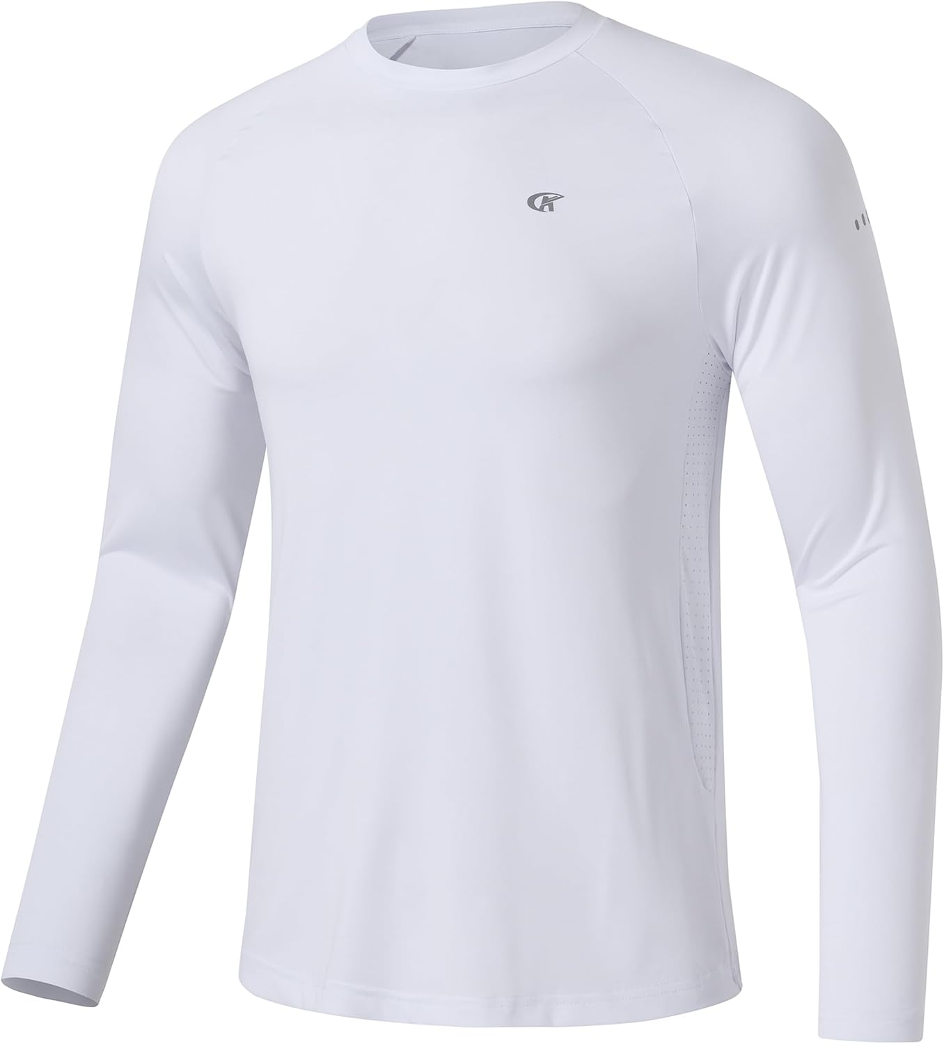 Huayuzh Men's UV Protection Rash Guard UV Shirt UPF 50+ Long Sleeve Shirt Swimming T-Shirt Quick-Drying Breathable Surfing