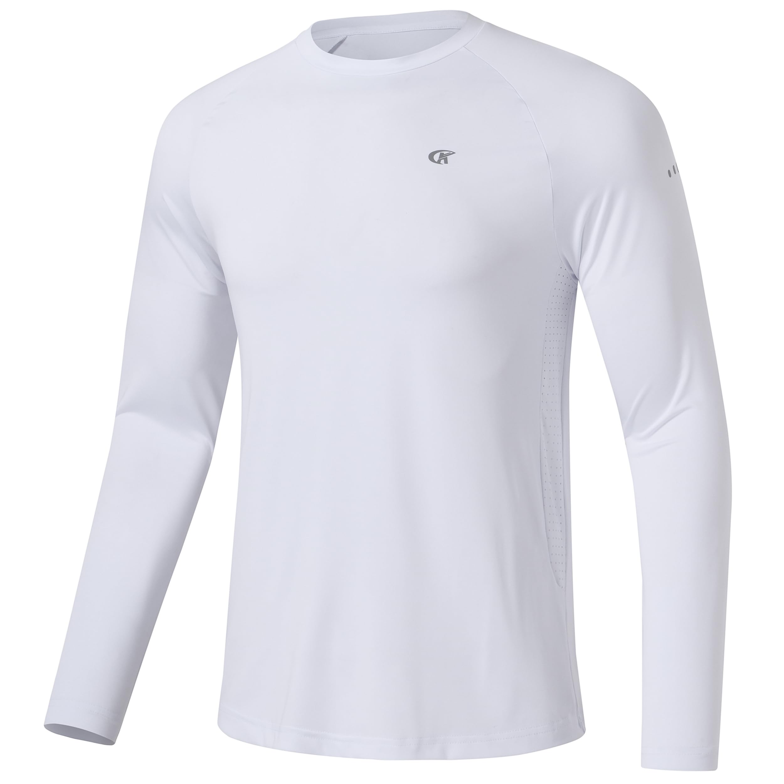 Huayuzh Herren UV-Schutz Rashguard UV Shirt UPF 50+ Langarmshirt Schwimm T-Shirt Schnelltrocknend Atmungsaktiv Surfen