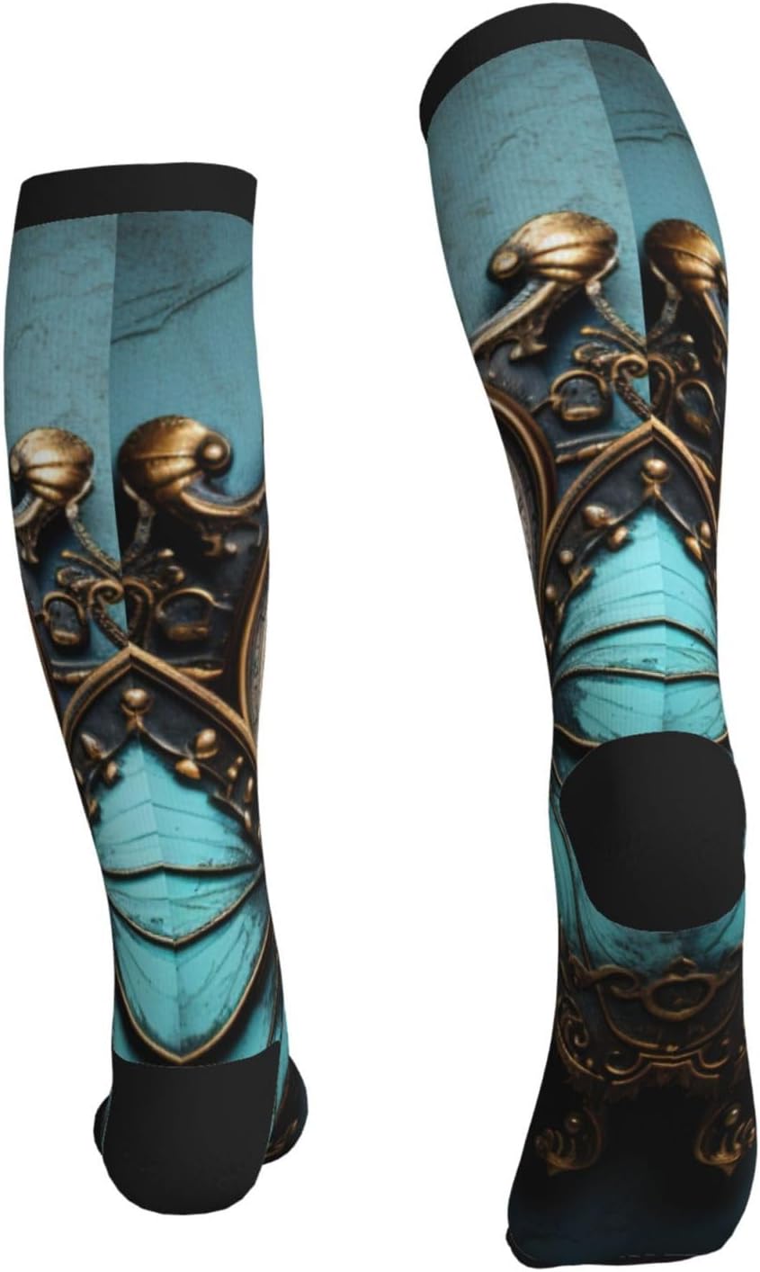 Clock Butterfly Print Compression Running Socks For Men And Women Athletic Socks For Everyday Use Socks