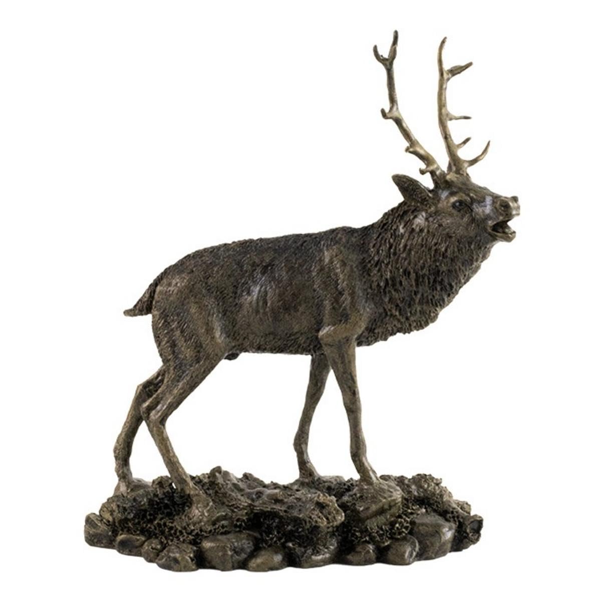 Bisley Green Patina Sculpture Stag Small
