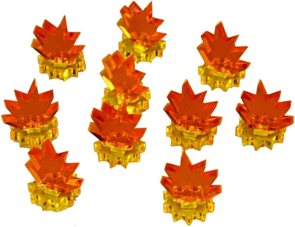 LITKO Blast Markers | Explosion | Damage & Destruction | Area Effect | Strike Effect | Fluorescent Amber (Micro - Tranparent Yellow Base)