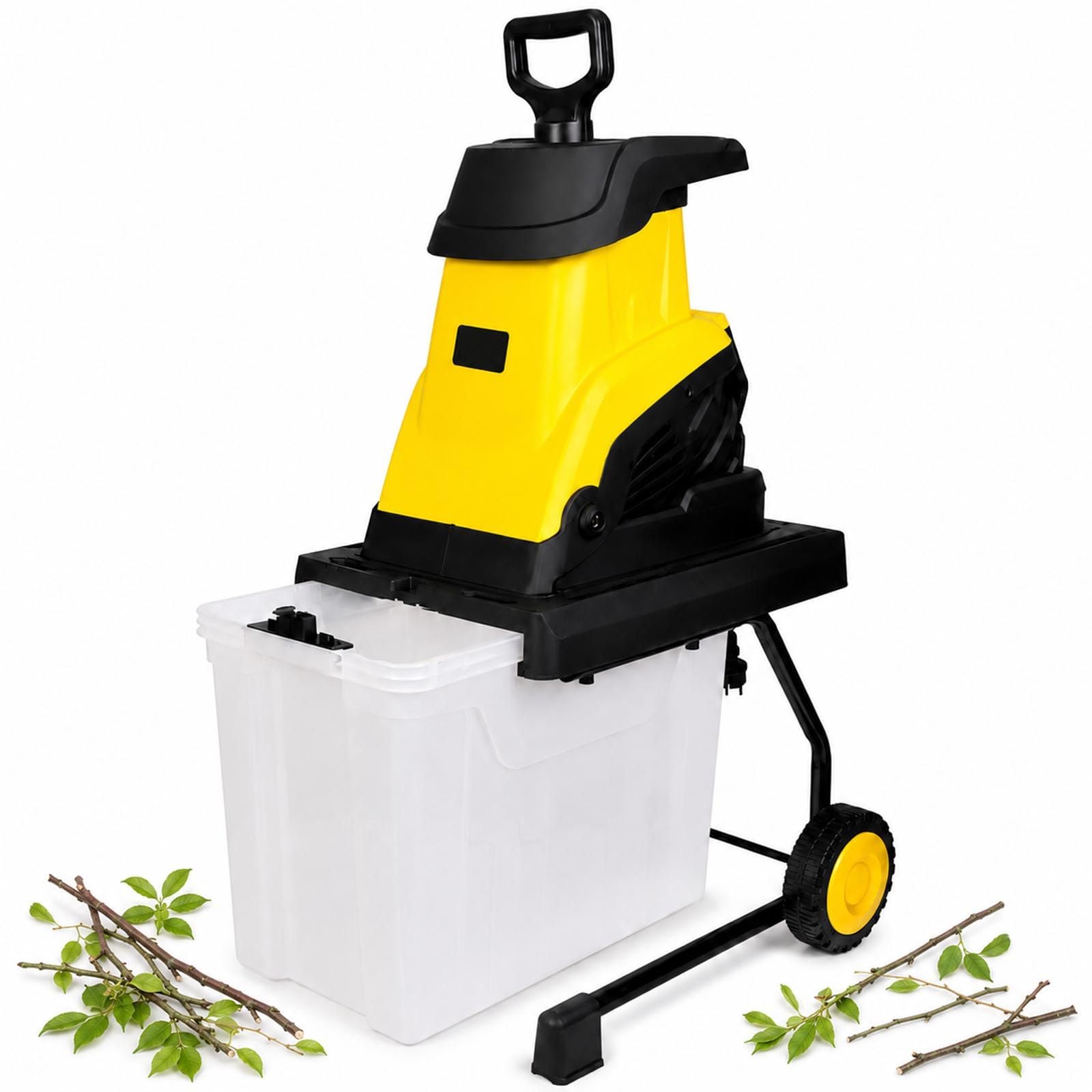 Broyeur Électrique de Végétaux pour Jardin et Arbustes 30m-PowerCord