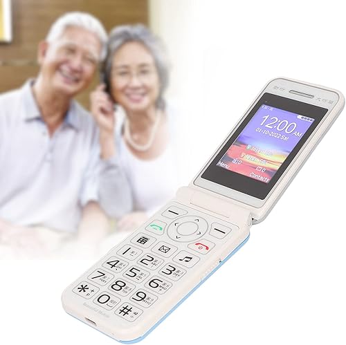 Miniatura 1 de ASHATA Teléfono abatible desbloqueado 2G, botones grandes de doble SIM fácil de usar para personas mayores, teléfono celular abatible con batería de
