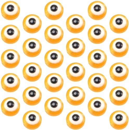 Miniatura 1 de 100 dijes de resina de mal de ojo turco para hacer collares, joyería para colgar en la pared, decoración de coche, decoración azul, decoración de