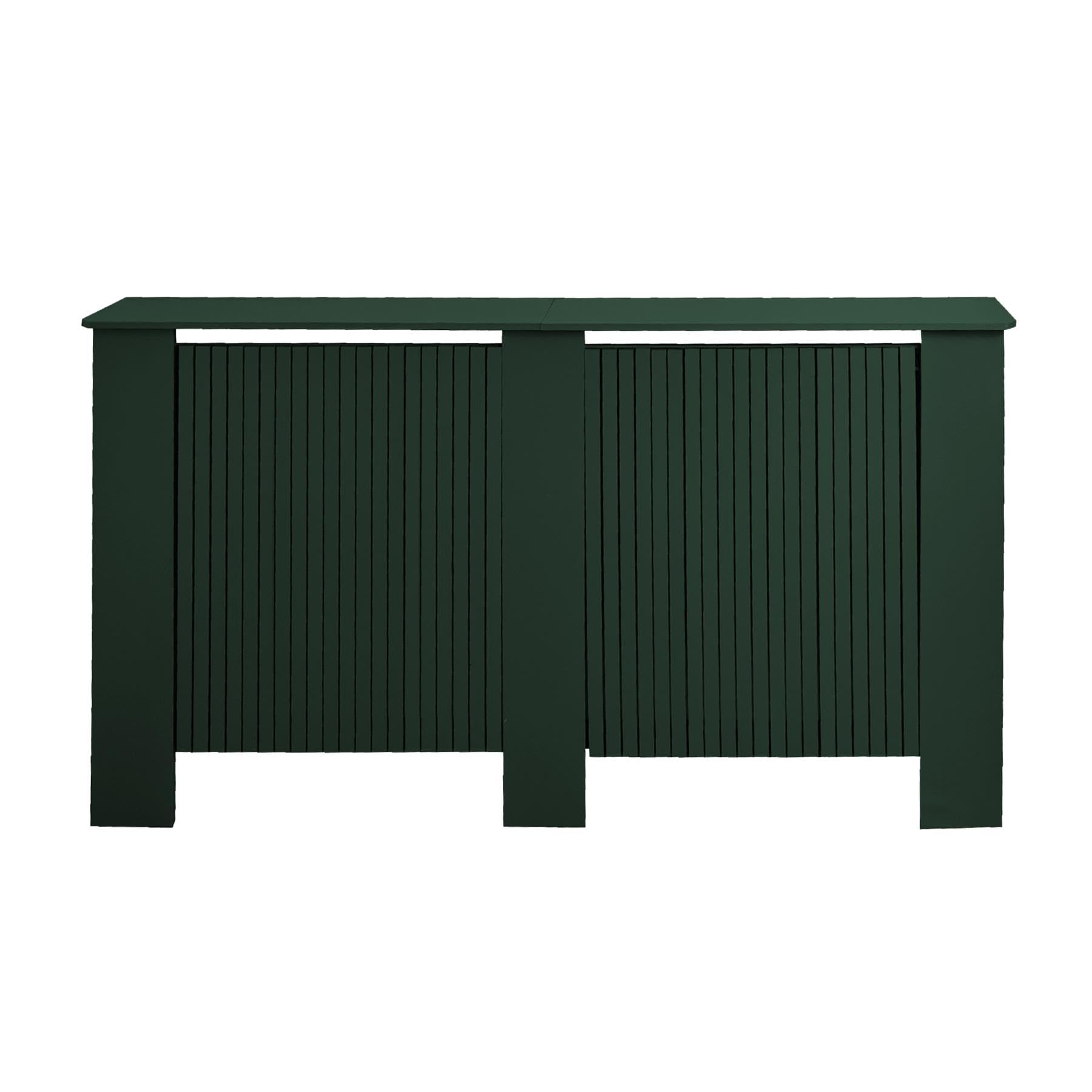 OHS Radiator Cover Large Ribbed Wooden Top Shelf Heater Cover, Forest Green โ image 1