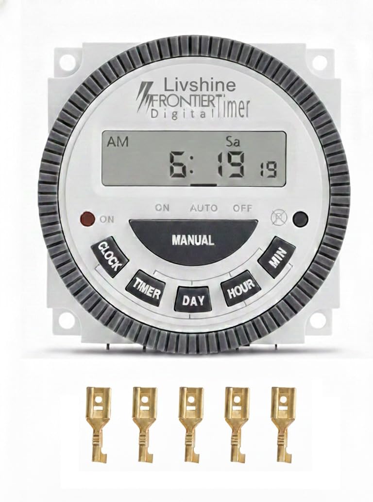 Livshine Frontier Digital Timer Programmable Time Switch with LCD 4 Pin (TM-619H-2)